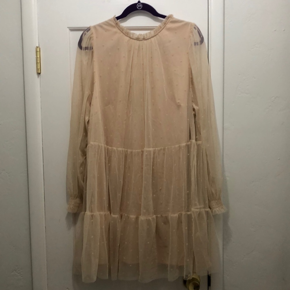 H&M light pink mini dress